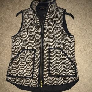Jcrew herringbone vest